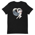 Black t-shirt featuring illustrated character in dynamic pose with text design saying 'Make It Rain.'