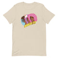 Tan t-shirt featuring three women with colorful hair and the text 'Nailed It!'